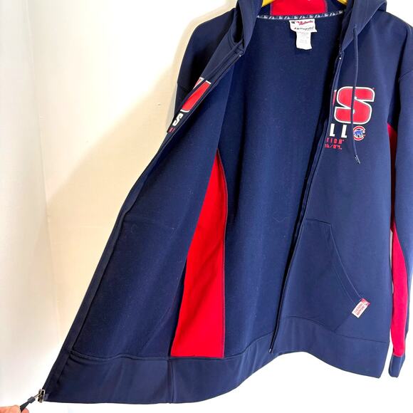 Chicago Cubs MLB Authentic Collection Full Zip Hoodie Sweatshirt- Men Size Large - Picture 5 of 7